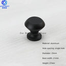 Space Aluminum Single Hole Handle Modern Wardrobe Drawer Round Knob Silver/black/gold Kitchen Cabinet Furniture Small Handle