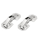 Steel Cabinet Hinges No-Drilling Slot Cabinet Door Bridge Hinges Kitchen Cabinet Cupboard Hinges Furniture Hardware Cushion Hing