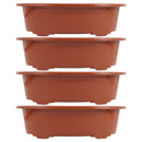 4 Pcs Flower Pots Outdoor Plants Plastic Home Bonsai Indoor Planter Flowerpots Cactus Succulent Planting Household Large