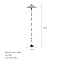 French Cream Floor Lamp Japanese Retro Living Room Bedroom Study Floors Table Light Nordic Vertical Bedside Atmosphere Lamps