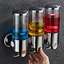 Bathroom Liquid Soap Dispenser Single/double/triple Wall Mount Soap Shampoo Gel Shower Liquid Container for Bathroom Accessories
