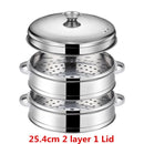 Stainless Steel Pot Drain Basket Kitchen Cooking Bamboo Steamer Cooker  Rice  Food Steaming Grid with Double Ear