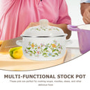 3 Pcs Cooking Utensils Enamel Pot Cooker Pots Deep Stockpot Soup Chinese Stew with Handle