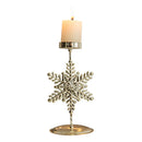 Christmas Golden Wrought Iron Candlestick Star Elk Christmas Tree Candle Holder Merry Christmas New Year Table Decoration