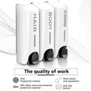 1/2/3Heads Manual Soap Dispenser Wall Mounted Hotel Shampoo Box Bath Box 400ML Soap Bottle Wall Hanger Press Dispenser Home