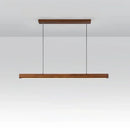 Modern LED Pendant Light wood Long Strip dining table lamp suspension Chandelier for living dining room kitchen lighting fixture