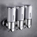Bathroom Liquid Soap Dispenser Single/double/triple Wall Mount Soap Shampoo Gel Shower Liquid Container for Bathroom Accessories
