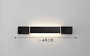 Modern Minimalism Design Wall Lamps Nordic Aluminum Long Rotatable Led Lights Indoor Living Room Restaurant Bedroom Home Fixture