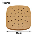 100Pcs Air Fryer Paper Disposable Steamer Bakeware Papers Oven Non-Stick Steaming Mat Oil-absorbing Paper for Fryer Accessories