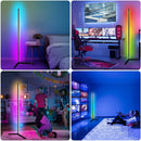 Living Room Dimmable RGB Corner Floor Lamp 140cm Stand Smart APP LED Mood Light for Bedroom Nordic Home Decor Interior lighting