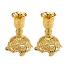 2Pcs Candle Holder Candlesticks For Candles Gold Silver Drop Shipping Europe Metal Candle Stand Wedding Table Home Decoration
