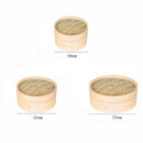 10/13/15cm  Chinese Dumplings Bamboo Steamer Cooker with Lid Dimsum Steamer Fish Rice Vegetable Basket Kitchen Cooking Tools
