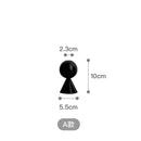 Black Wooden Candle Holder Quality Black Candle Seat Nordic ins style art decoration hotel model room soft decoration ZM806