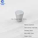 Space Aluminum Single Hole Handle Modern Wardrobe Drawer Round Knob Silver/black/gold Kitchen Cabinet Furniture Small Handle