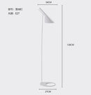 Modern LED Corner Floor Lamp Black White Lights Designer Arne Jacobsen Study Living Room Bedroom Stand Decoration Home Lighting