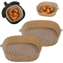 1/2Pcs Air Fryer Kitchen Utensils Air Fryers Pan Pizza Baking Mold Airfryer Accessories Silicone Air Fryer Pans Mold For Baking
