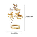Spinning Candle Holder Thermal Rotating Candlestick Restaurant Wedding Christmas Valentine's Day Thanksgiving Table Decoration