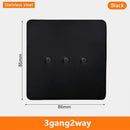 Eu Black Retro Toggle Wall Light Switch belt. Antique Switch socket with USB charging. 220V1gang2way Speed control switch