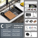 Kitchen Accessories Basin Large Thickened 304 Sink Stainless Steel Sink Single Vegetable Basin Dishwasher Table Stainless Steel