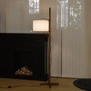 LED Floor Lamp With 3 Color E27 Light Bulb Dimmable Reading Light Linen Lampshade Lamp For Bedroom Living Room Office
