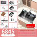 Newest 5MM thickness Home European Standard Built-In Black Nano Undermount Stainless Steel kitchen sink