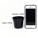 10pcs Mini Plastic Round Flower Pot Nursery Home Office Decor Green Artificial Refinement Garden Tools 2 Colors