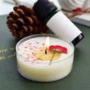 1Pc Mini Natural Plant Scented Nile Garden Aromatic Candle Low Temperature Handmade Candles  Romantic Gifts Home Decoration