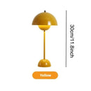 Alloy Table Lamp Three Speed Adjustment Indoor Lighting Fixture Flower Bud Rechargeable Desk Lamps Home Decor Night Light