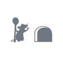 Ratatouille Rat Skirting Board Vinyl Wall Decal Sticker Home Decoration Mouse Hole  Mural Art Decals Wallpaper Removable Sticker